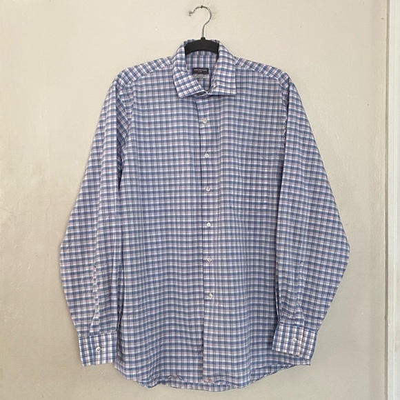 Van Heusen Flex Regular Fit Plaid Casual Button Down Shirt Mens Size XL - Picture 7 of 7